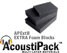 AcoustiPack EXTRA Foam Blocks for Sound Absorbing & Soundproofing